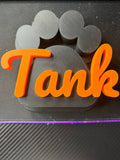 Custom Puppy Paw with Name Wall Decor
