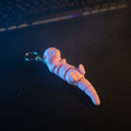 3D printed otter fidget keychain with cinematic dramatic lighting